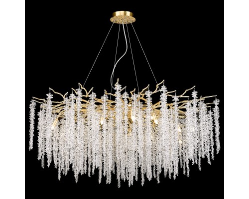 Люстра подвесная Wertmark WE185.18.303 DACIANA G9 18*40 Вт матовое золото