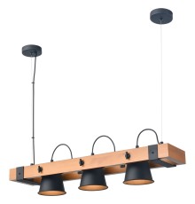 551-703-03 VELANTE Деревянный стиль светильник подвесной, E27, 3x40W