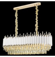 Хрустальная люстра Wertmark WE138.14.003 Cartuccia E14 40 Вт белый, белое золото