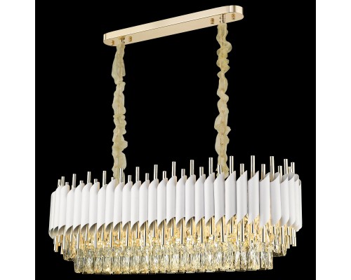 Хрустальная люстра Wertmark WE138.14.003 Cartuccia E14 40 Вт белый, белое золото