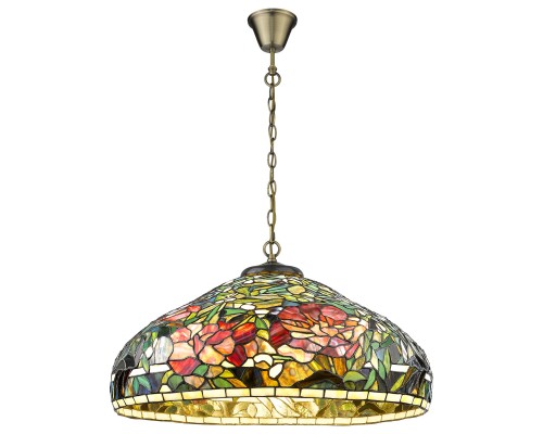 868-806-03 VELANTE Стиль Tiffany светильник подвесной, E27, 3x60W