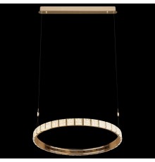 Люстра подвесная светодиодная Wertmark WE458.01.343 VERA LED 120 Вт золото 3000-3500-4000К с пультом