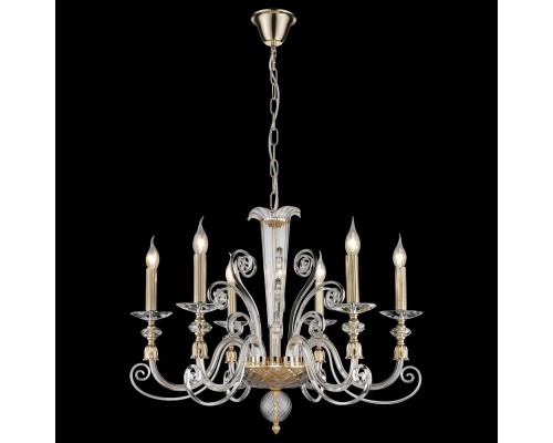 Подвесная люстра Wertmark WE174.06.303 Nadina золото, прозрачный E14 40 Вт