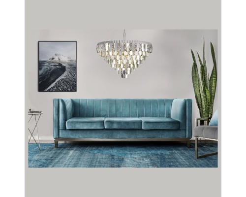 Хрустальная люстра Wertmark WE105.22.103 Crescentia E14 40 Вт хром, прозрачный