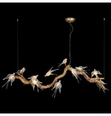Люстра подвесная светодиодная Wertmark WE183.11.503 VIVIANA LED 11*2 Вт античная медь 3000K
