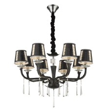 Подвесная люстра Wertmark WE392.08.023 Adelina E14 40 Вт черный, хром