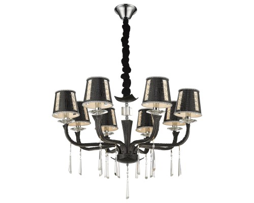 Подвесная люстра Wertmark WE392.08.023 Adelina E14 40 Вт черный, хром