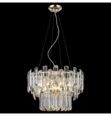 Хрустальная люстра Wertmark WE107.09.303 Lazzara E14 40 Вт золото, прозрачный