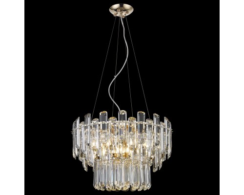 Хрустальная люстра Wertmark WE107.09.303 Lazzara E14 40 Вт золото, прозрачный