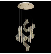 Люстра подвесная светодиодная Wertmark WE452.06.303 HILDA LED 6*14 Вт золото 3200К