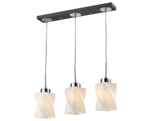 Подвесной светильник Velante 280-126-03 хром, темный венге, белый