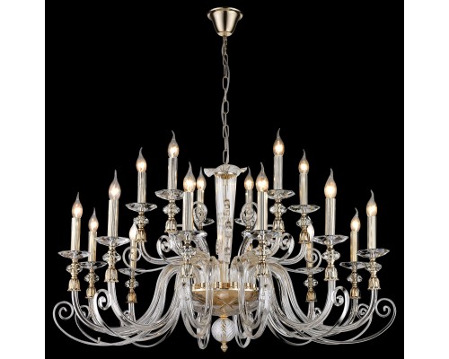 Подвесная люстра Wertmark WE174.18.303 Nadina золото, прозрачный E14 40 Вт