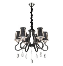 Подвесная люстра Wertmark WE391.06.023 Adelinda E14 40 Вт черный, хром