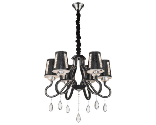 Подвесная люстра Wertmark WE391.06.023 Adelinda E14 40 Вт черный, хром