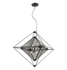 Подвесная люстра Wertmark WE244.08.023 Rombo G9 LED 56 Вт черный, дымчатый