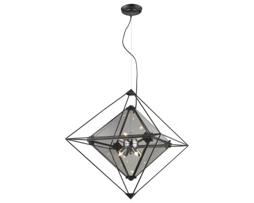 Подвесная люстра Wertmark WE244.08.023 Rombo G9 LED 56 Вт черный, дымчатый