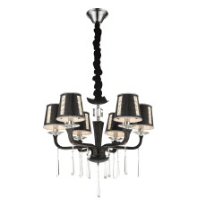 Подвесная люстра Wertmark WE392.06.023 Adelina E14 40 Вт черный, хром