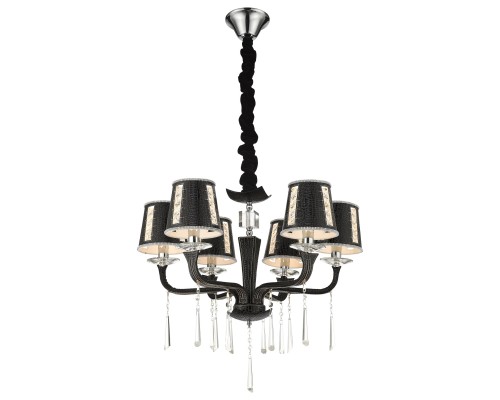 Подвесная люстра Wertmark WE392.06.023 Adelina E14 40 Вт черный, хром