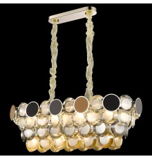 Подвесная люстра Wertmark WE141.12.303 Oriella E14 40 Вт белое золото, прозрачный, янтарный, разноцветный