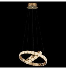 Люстра подвесная светодиодная Wertmark WE458.02.303 VERA LED 50+70 Вт золото 3000-3500-4000К с пультом