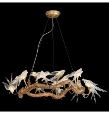 Люстра подвесная светодиодная Wertmark WE183.14.503 VIVIANA LED 14*2 Вт античная медь 3000K