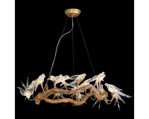 Люстра подвесная светодиодная Wertmark WE183.14.503 VIVIANA LED 14*2 Вт античная медь 3000K