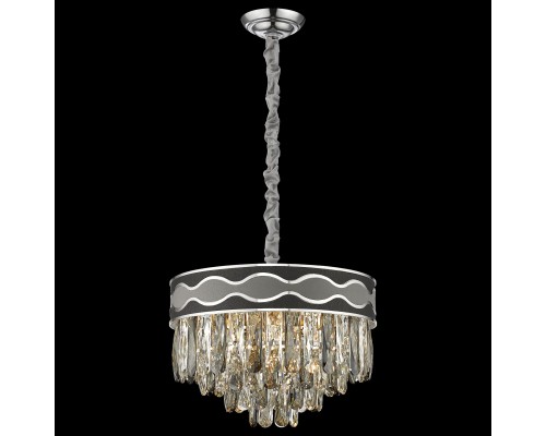 Хрустальная люстра Wertmark WE135.07.103 Calista E14 40 Вт хром, серый, черный, прозрачный