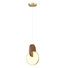 520-706-01 VELANTE Деревянный стиль светильник подвесной, LED, 12W, 3000K