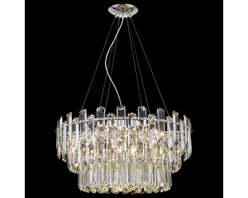 Хрустальная люстра Wertmark WE107.12.103 Lazzara E14 40 Вт никель, прозрачный