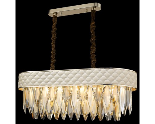 Хрустальная люстра Wertmark WE143.14.303 Ornella E14 40 Вт белое золото, прозрачный, дымчатый, янтарный