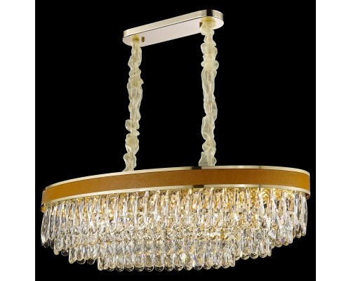 Хрустальная люстра Wertmark WE136.12.303 Clarissa E14 40 Вт золото, абрикосовый