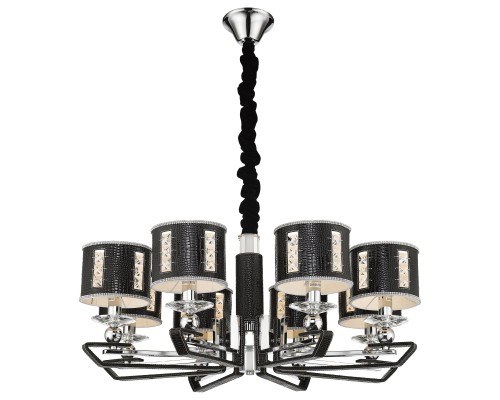 Подвесная люстра Wertmark WE393.08.023 Adelmaro E14 40 Вт черный, хром