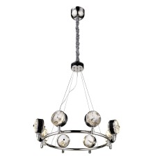 Подвесная светодиодная люстра Wertmark WE239.08.203 Matteo LED 72 Вт 3000K никель, черный