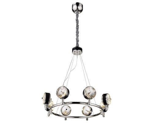 Подвесная светодиодная люстра Wertmark WE239.08.203 Matteo LED 72 Вт 3000K никель, черный