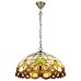 Подвесная люстра Тиффани Velante 830-806-03 бронза E27 3*60Вт