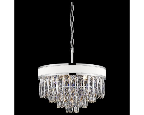 Хрустальная люстра Wertmark WE136.08.103 Clarissa E14 40 Вт хром, белый