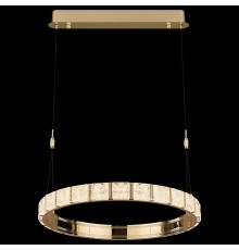 Люстра подвесная светодиодная Wertmark WE458.01.323 VERA LED 70 Вт золото 3000-3500-4000К с пультом