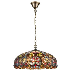 825-806-03 VELANTE Ð¡ÑÐ¸Ð»Ñ Tiffany ÑÐ²ÐµÑÐ¸Ð»ÑÐ½Ð¸Ðº Ð¿Ð¾Ð´Ð²ÐµÑÐ½Ð¾Ð¹, E27, 3x60W