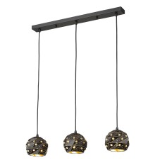 Светильник подвесной Wertmark WE263.03.026 Delfina E27 60 Вт черный, золото