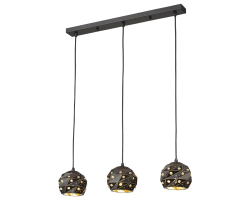 Светильник подвесной Wertmark WE263.03.026 Delfina E27 60 Вт черный, золото