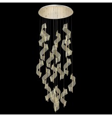 Люстра подвесная светодиодная Wertmark WE452.20.303 HILDA LED 20*14 Вт золото 3200К