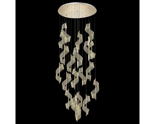 Люстра подвесная светодиодная Wertmark WE452.20.303 HILDA LED 20*14 Вт золото 3200К