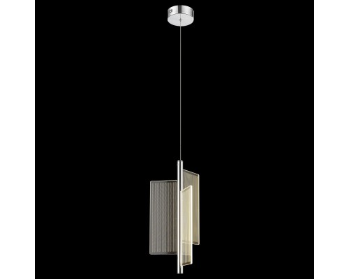 Люстра подвесная светодиодная Wertmark WE454.01.103 HEDDA LED 1*24 Вт хром 3200К