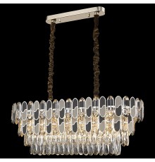 Хрустальная люстра Wertmark WE132.14.303 Cordelia E14 40 Вт золото, серый, черный, прозрачный