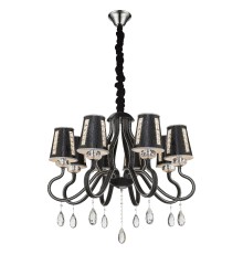 Подвесная люстра Wertmark WE391.08.023 Adelinda E14 40 Вт черный, хром