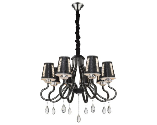 Подвесная люстра Wertmark WE391.08.023 Adelinda E14 40 Вт черный, хром