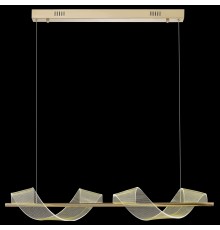 Люстра подвесная светодиодная Wertmark WE452.02.323 HILDA LED 2*14 Вт золото 3200К