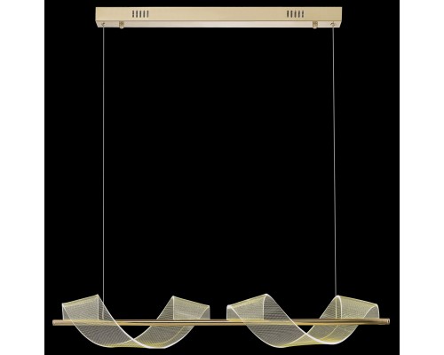 Люстра подвесная светодиодная Wertmark WE452.02.323 HILDA LED 2*14 Вт золото 3200К