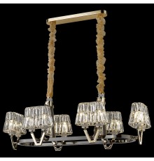 Подвесная люстра Wertmark WE152.12.323 Viola E14 40 Вт золото, черное золото, прозрачный