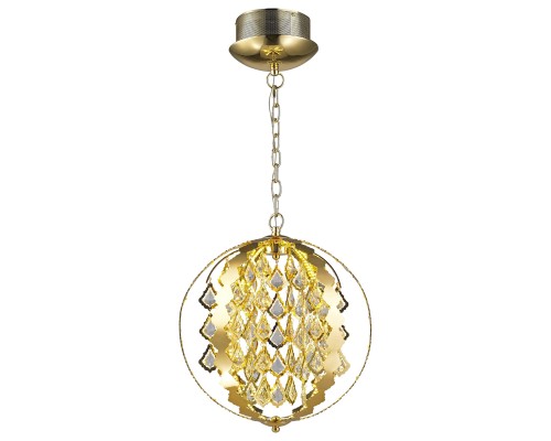 Люстра подвесная светодиодная Wertmark WE432.06.303 SELENA LED 40 Вт золото